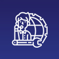 Icon represents work in progress
